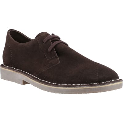 Hush Puppies Scout Suède Herenschoenen Chocolade Veterschoenen