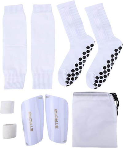 Voetbal Sokken - Sport Beenmouwen - Sport Prestaties - Met Grip Pads - Maat 39-46 - Zwart