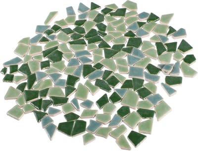 Keramische mozaïek - gebroken tegels - glasmozaïek - gebroken keramische tegels - voor visglas - keramische tegels - voor glasplaten - mozaïekdecoratie - tegelinspiratie