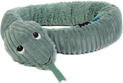 Les Deglingos Knuffel Slang Grijs 30 Cm
