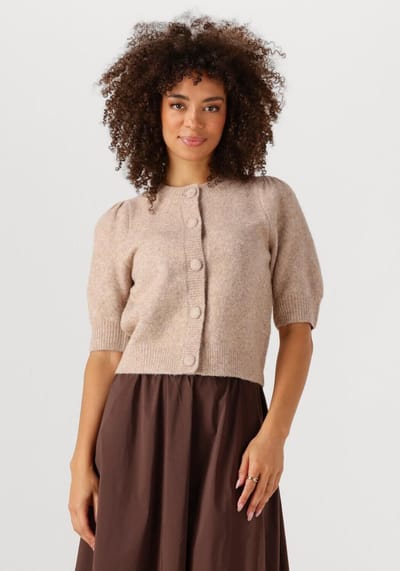 Notre-V Nv-golda Truien & vesten Dames - Sweater - Hoodie - Vest- Beige - Maat XS