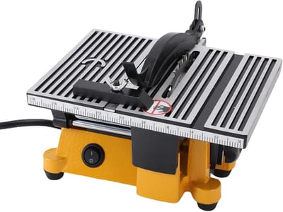 Mini Tafelzaag - Elektrische Snijmachine - Precisie Houtsneden - Compact & Krachtig - 142 x 190 x 155 mm - Metaal