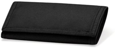 Zwarte ripper wallet - Zwarte portemonnee - Met rits - Geschikt voor pasjes - Zwart - 13/8CM - 24CM uitgeklapt - Klittenband sluiten - CHPN