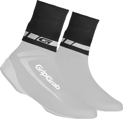 GripGrab - CyclinGaiter Regen Wielren Overschoenen Cuffs Neopreen Manchetten - Zwart - Unisex - Maat L/XL