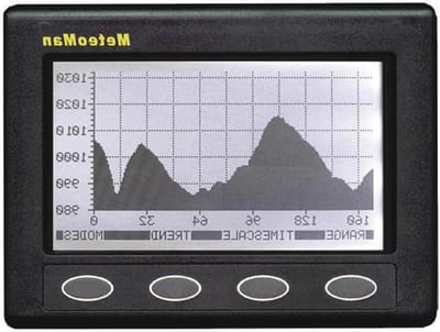 Barometer Weerstation - Luchtdruk meter - Weer Voorspellen - Vijf Dagen Historie - Rechthoekig - Donkergrijs