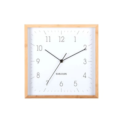 Karlsson Wandklok Neat Cuadrado - Wit - 4.5x29.2x29.2cm - Wandklok Modern