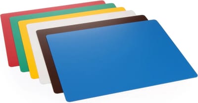 HENDI Hygiënische snijmatten set – 6 kleuren – 380x305 mm – Flexibel en duurzaam