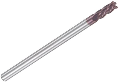 4 Snijkanten Frees voor CNC, 3 mm x 8 mm, 3 mm Aansluiting, AlTiN Coating, Carbide voor RVS en Hard Staal Bewerking