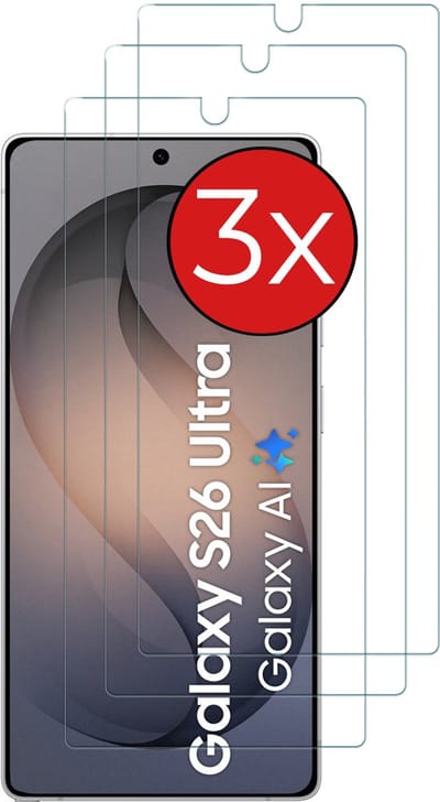 Screenprotectors geschikt voor Samsung Galaxy S26 Ultra - Arara gehard glas Tempered Glass - 3 Stuks