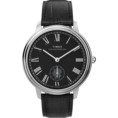 Timex Waterbury Metropolitan TW2Y23200 Horloge - Leer - Zwart - Ø 39 mm