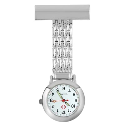 Fako® - Verpleegstershorloge - Zusterhorloge - Metaal - Zilverkleurig
