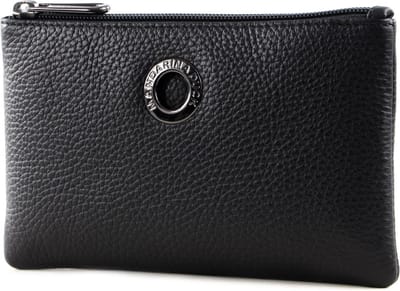 MANDARINA DUCK Leren Utensil zak Mellow Leather Pouch Nero Zwart