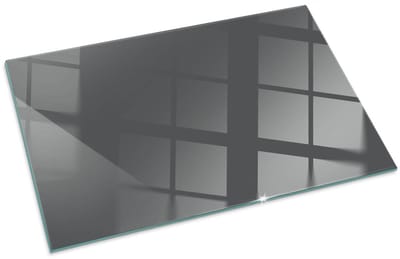 Tulup Kachel Vloerplaat - Kleur Grijsbruin Plaat Voor Onder Kachel - 100 cm x 70 cm - Grijs Vloerplaat Voor Houtkachel - Rechthoek Kachel Vloerplaat - Vloerplaat Voor Kachel - Plaat Onder Houtkachel - Onderplaat Kachel