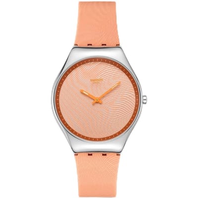 SKIN IRONY IRIDESCENTLY PEACH Horloge SYXS166 Unisex Volwassene Oranje [Swatch] oranje
