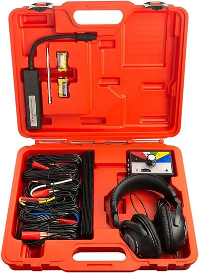 Auto Stethoscoop - Geluidsdetector Kit - Motor Diagnose - 6 Kanaals Ontvanger - 130 Meter Draad - Zwart
