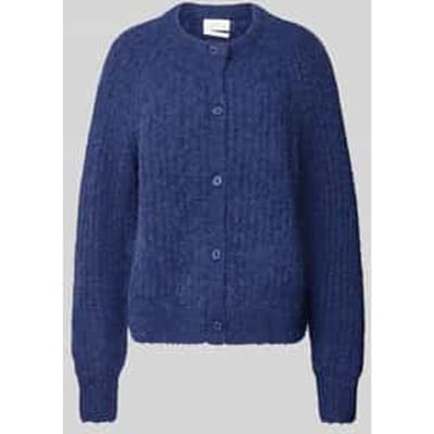 Loose fit gebreid jack van alpacamix met wol