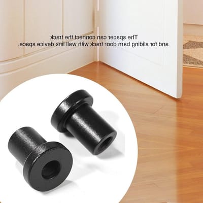 Set van 4 schuifdeurschroeven van koolstofstaal, wandrailconnectoren voor boerderijdeuren, garage en kelder accessoires