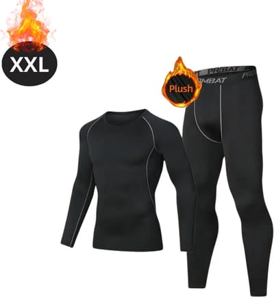 Bovista Thermokleding Heren - Thermobroek - Thermoset - Thermolegging - Winter - Thermoshirt - Grijs - XXL