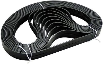 Aandrijfriem Motorfiets - Transportband Machine - Vervangend Onderdeel - Duurzaam Rubber Materiaal - 8 MM Breed - Zwart