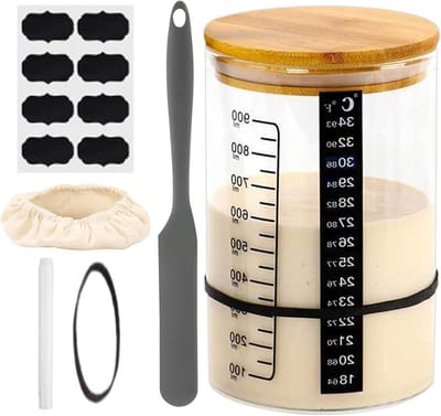 Zuurdesem Pot - Fermentatie Kit - Brood Bakken - Optimale Controle - 21x14x11cm - Niet gespecificeerd