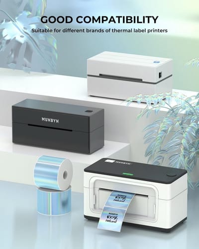 Zelfklevende thermische labels, printbare stickers voor logo, prijs, adres en bedankjes, waterbestendig en gepersonaliseerd