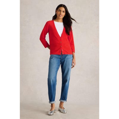 White Stuff Naria Cardi Bright Orange Maat: 10 | Jassen Outlet | Dames | Oranje