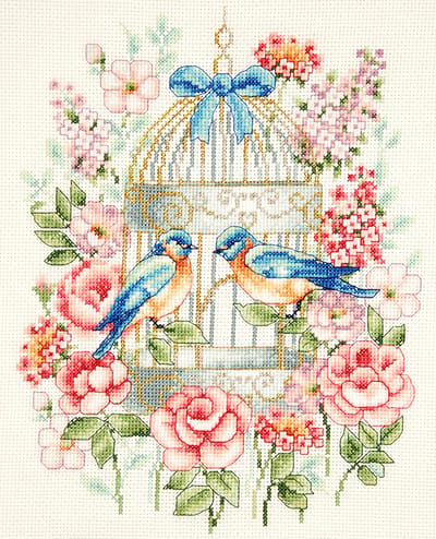 Vervaco - Telpakket kit - Kleurrijke vogels - PN-0144197 - Borduren - Borduurpakket - Borduurpakket volwassenen