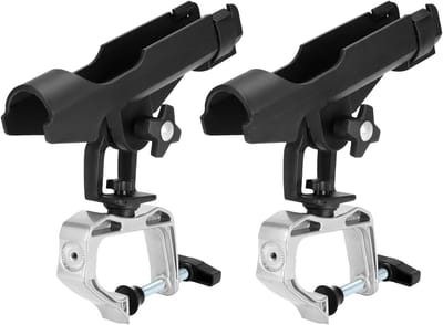 Set van 2 Verstelbare Visstokhouders voor Boten en Kayaks - 360 Graden Rotatie, Eenvoudig te Monteren, Stabiel en Veelzijdig voor Vissers