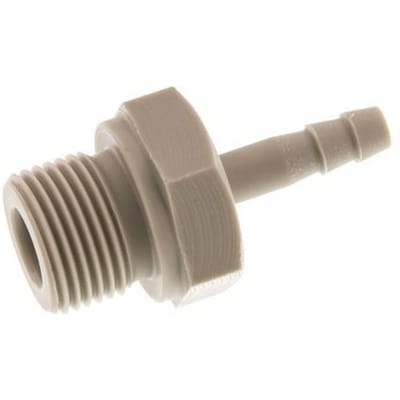 G 3/8'' Buitendraad x 4mm Polypropylene (PP) Slangpilaar 10 Bar