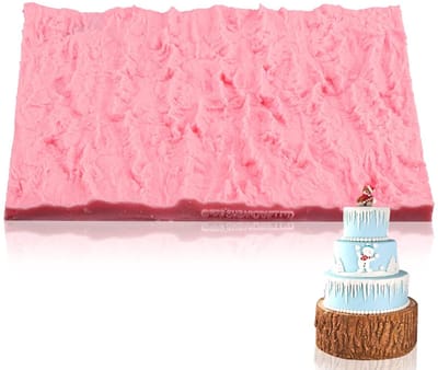 Dailygoods- Embosser Suikerpasta - Siliconen Textuur Mat - Fondant Embossing Mat - Decoratiemal - Bakvorm voor Ronde Taarten - Duurzaam en Flexibel