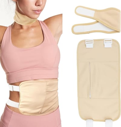 Ricinusolie gewrichtspakket met 2 stuks, bio olie voor massage en verlichting van slaap en spijsvertering, lekvrije handverpakking van katoenfluweel