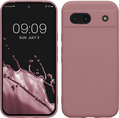 kwmobile telefoonhoesje geschikt voor Google Pixel 8a - Hoesje voor smartphone - Precisie camera uitsnede - In mat oudroze