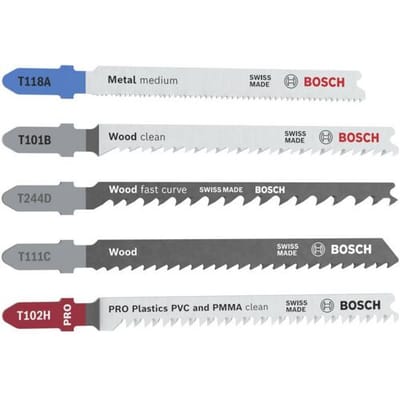 Bosch Accessories 2607012075 Decoupeerzaagblad set Multi Material, 5-delig 1 stuk(s)