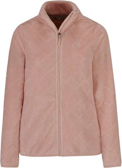 BJØRNSON Flora Fleece Vest Dames - Ruit - Zomer - Maat 36 - Roze