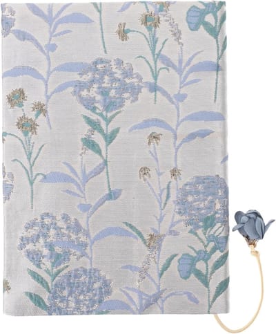 Handgemaakte A5 Boekomslag van Stof met Bloemenpatroon - Wasbare Beschermende Boekcover voor School en Creatieve Decoratie, 8.1"x6.4