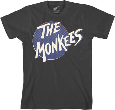 The Monkees - Retro Dot Logo Heren T-shirt - S - Zwart