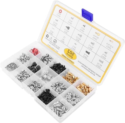 DIY Schroeven Set met 502 Stuks, Moeren en Ringen in Diverse Maten voor Computerbouw, Gaming PC, Laptop Reparatie en Case Modding