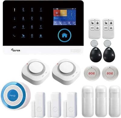 Huisbeveiliging Systeem - Draadloos Alarm - Veilige Woning - APP Afstandsbediening - 185x125x14.7 mm - Wit