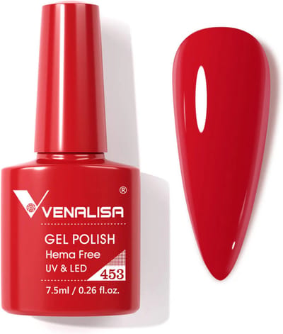 Venalisa UV Gellak Rood - 7.5 ml - Licht Rode Gellak - Gellac Rood - Gellak Red - Gellak Koraalrood - Gellak Coral - Gellak Koraal - Gellak Kleuren - Venalisa Gellak - Gellak Nagellak