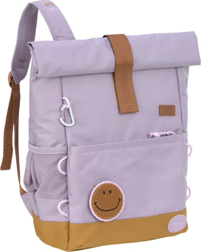 Lässig rugzak voor kinderen Medium Rolltop Backpack - Little Gang lilac