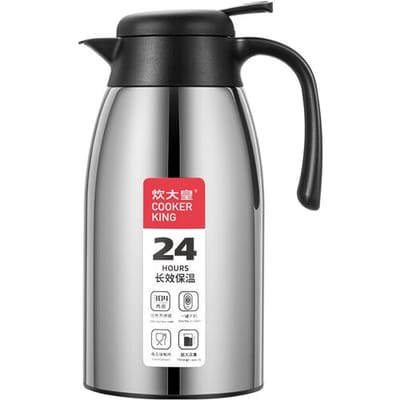 COOKER KING Thermos Waterkoker Heet Water Fles Vacuüm Warmer - 304 Roestvrij Staal - 2.2L Thermos Waterkoker