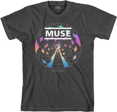 Muse - Resistance Moon Heren T-shirt - S - Zwart