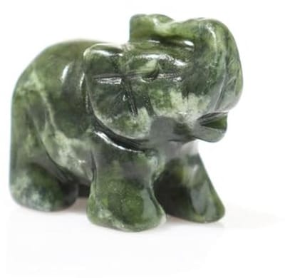 Elegante groene jade olifant beeldjes voor huisdecoratie en geschenken