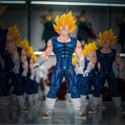 CKandJT Studio Infinite MoBei Vegeta Dragon BallZ Peut être Bouger PVC Favoris Bureau 11.02Pouces/28cm Figurine de Combat hot toys Cadeaux No box gray