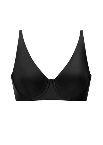 Beugel-BH met voorgevormde cups - zwart - Gr. 100 C van Goldner Fashion
