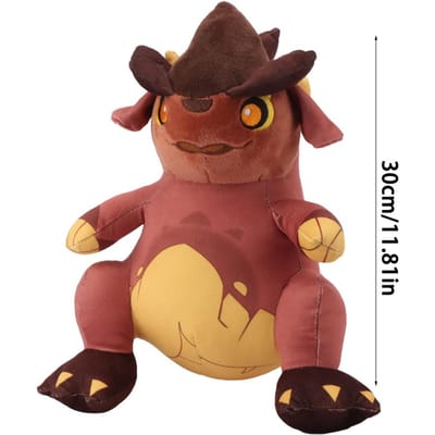 Kawaii Cartoon Natla Baby Tepetlisaurus Knuffel Rondom Genshin Impact Game Karakter Knuffel Exquise Knuffel Kindercadeau 30cm bruin