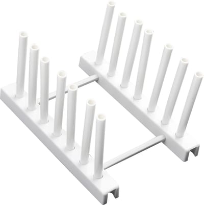 Waledano® Bordenrek - Dekselrek - Keukenkast Rek - Afdruiprek - Afwas Droogrek - Dekselhouder - Keukenkastorganizer - Wit