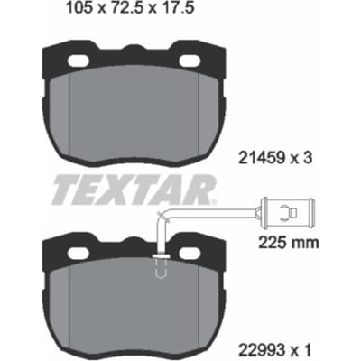 Remblokset TEXTAR 2145905, voor