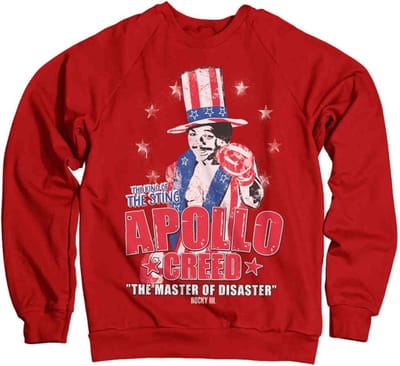 Rocky Sweater/trui -S- Apollo Creed Rood