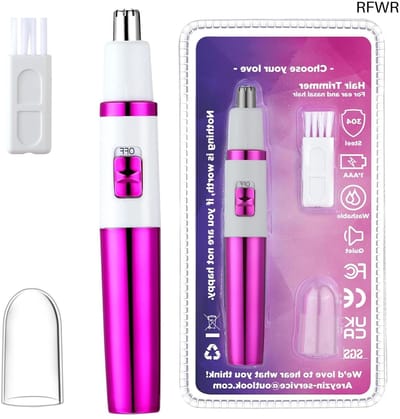 RFWR® Pijnloze Neushaartrimmer voor Dames - Professionele Waterdichte Oor- en Gezichtstrimmer